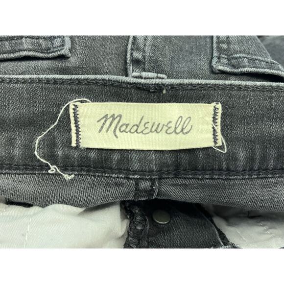 Madewell Jeans Size 29 Faded Black High Rise Button Fly Cali Demi Bootcut Boho - Picture 9 of 11